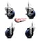 Service Caster 3.5'' Solid Poly Wheel Swivel 7/16'' Grip Ring Stem Caster Set 2 Brakes, 4PK SCC-GR20S3514-SPUS-TLB-716138-2-S-2 - alternate 5